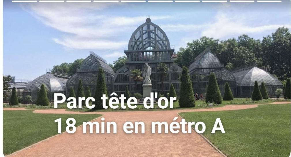 Medipole T2 Avec Un Garage Gratuit Sur Place, 16Min A Centre Ville Lyon En Metro A Villeurbanne Luaran gambar